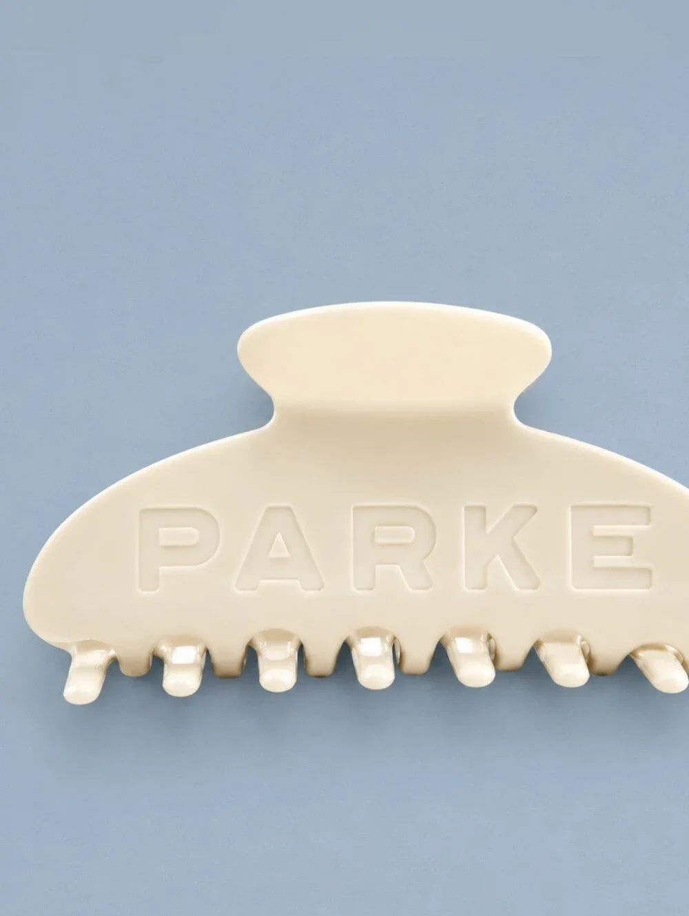 PARKE Cream Claw Clip Bridal Collection with Logo Pouch